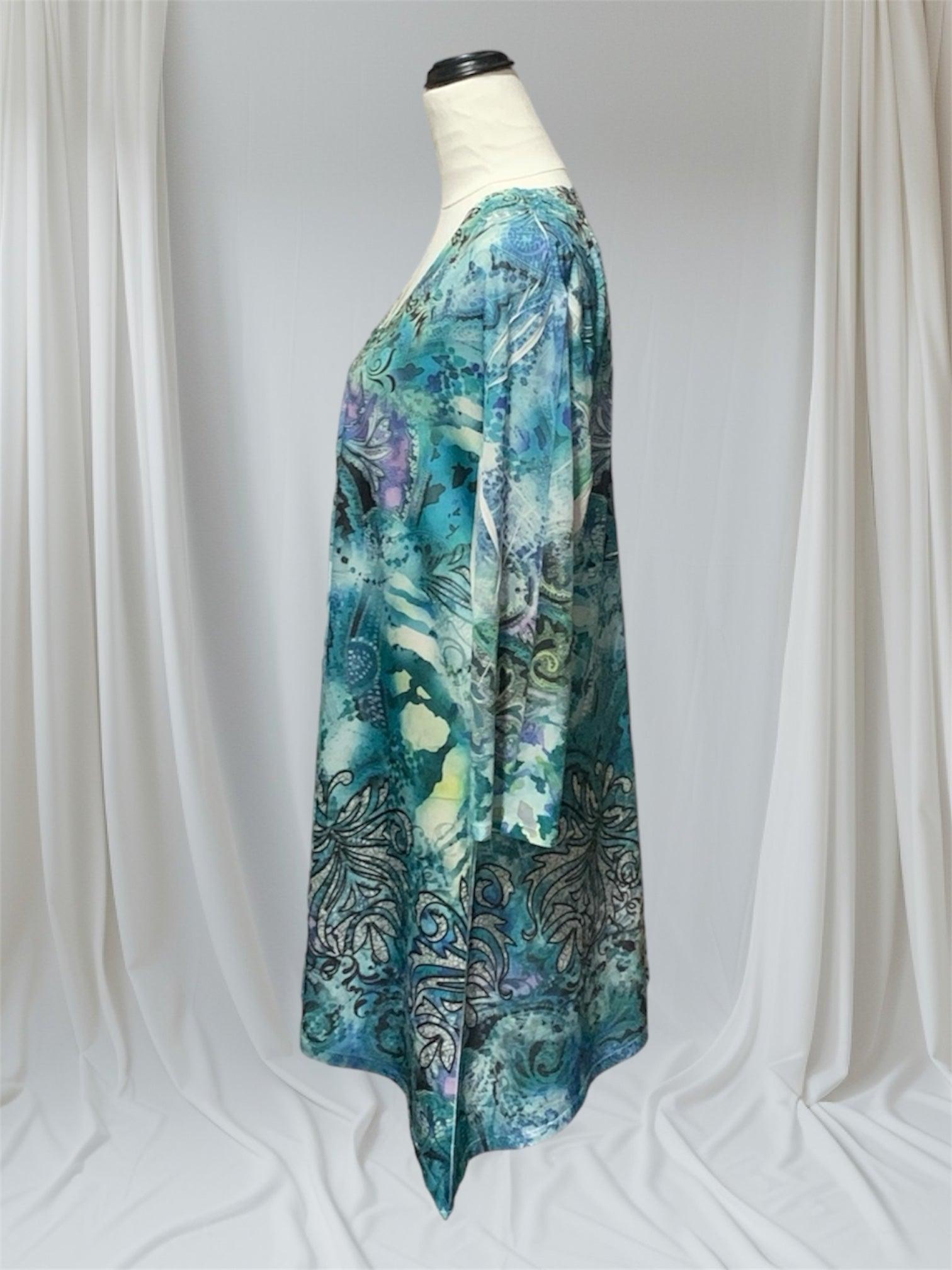 SEVEN SISTERS 3/4 Sleeve Top - Size Small